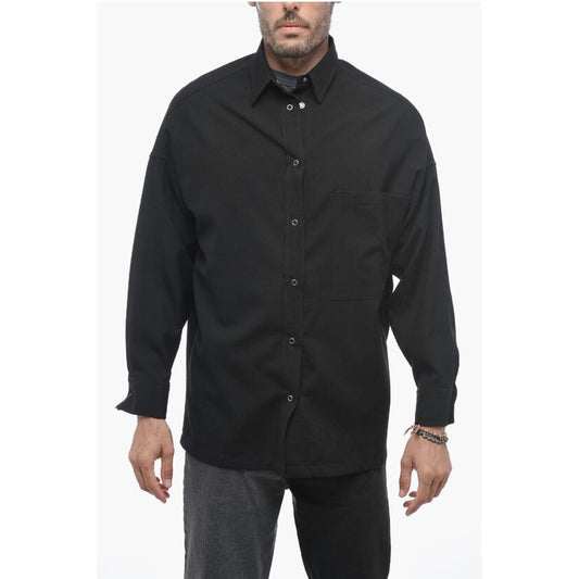 Destin Twill Wool GIO Shirt with Snap Buttons