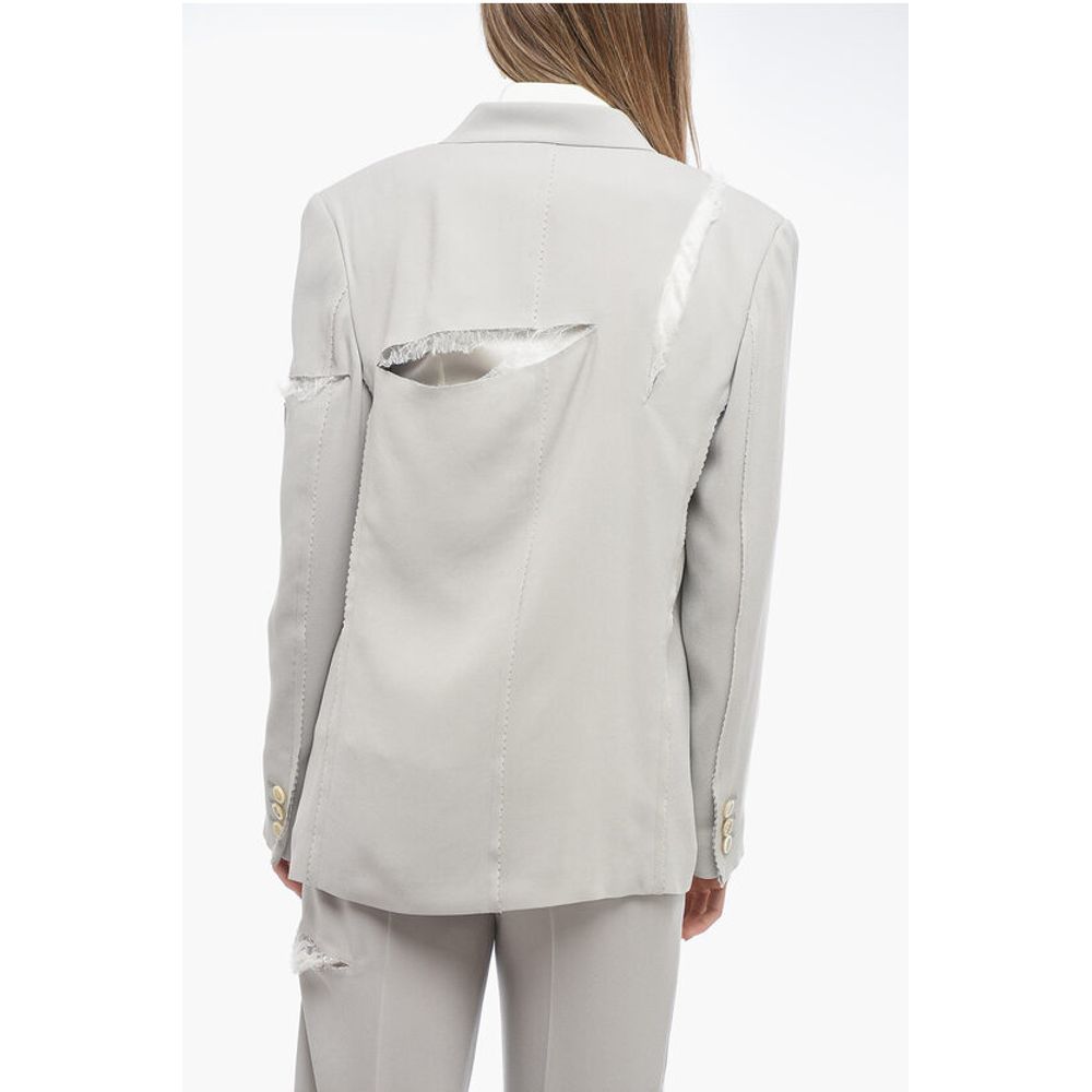 Undercover Double-breasted Cut-out Blazer with Lace Details
