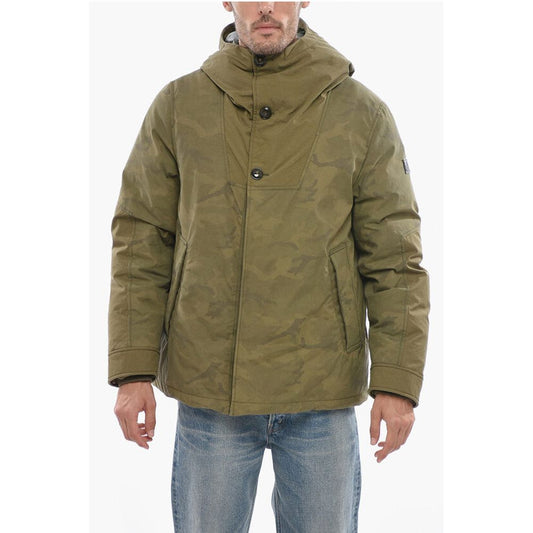 Woolrich Camouflage Nylon Down Jacket