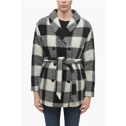 Woolrich ARCHIVE Double-breasted Plaid Check Coat