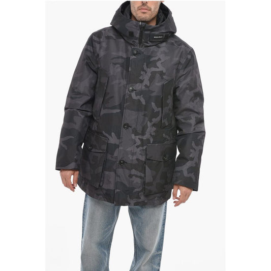 Woolrich Camouflage GTX Utility Down Jacket with Hood