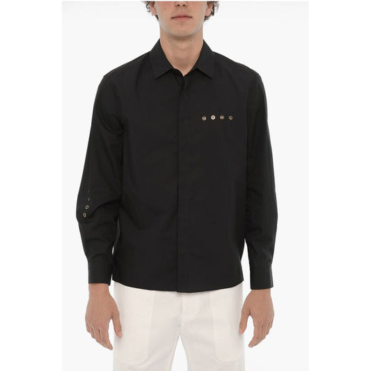 Neil Barrett Standard Collar EYELET Loose Fit Shirt