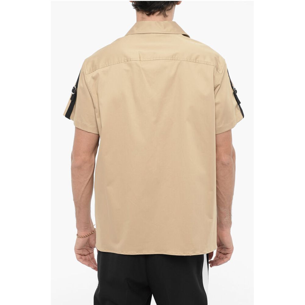 Neil Barrett Short Sleeved Saharan Shirt with Double Breast Pocket