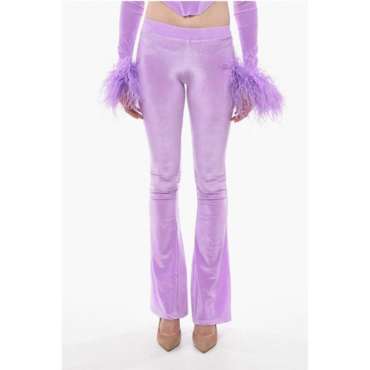 Adriana Hot Couture Boot Cut Chenille Pants with Side logo