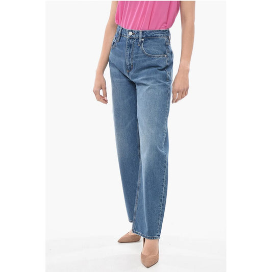 Frame High-Waist Straight Leg Jeans 23cm