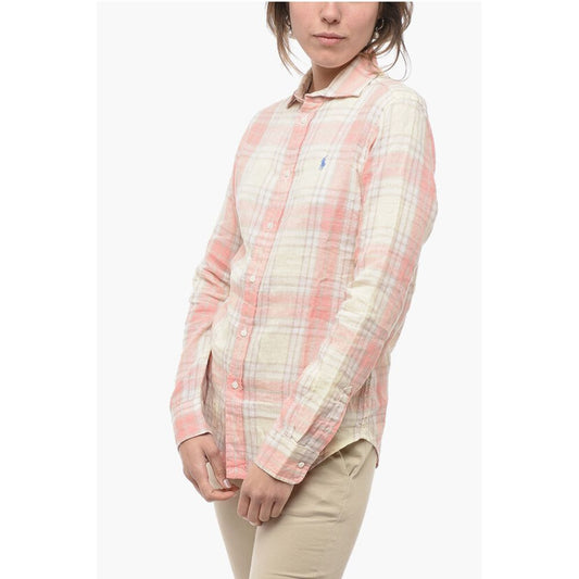 Polo Ralph Lauren Plaid Motif Classic Fit Linen Shirt