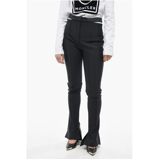 Mugler Elasticated Flared Pants with Cut Out Detail