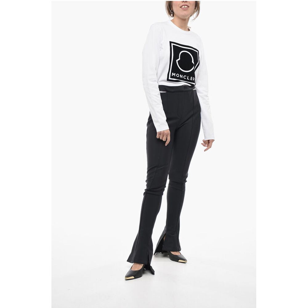 Mugler Elasticated Flared Pants with Cut Out Detail