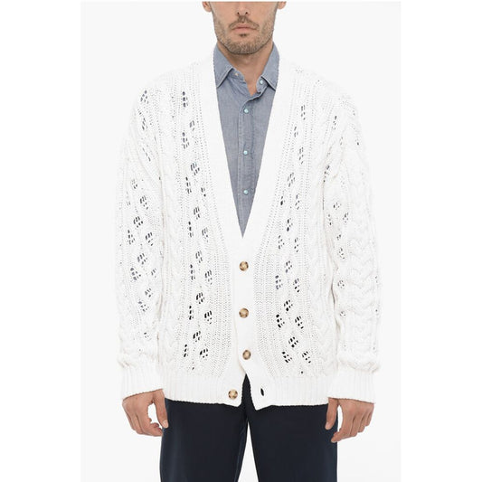 1989 Studio V-Neck Cable Knit Cardigan