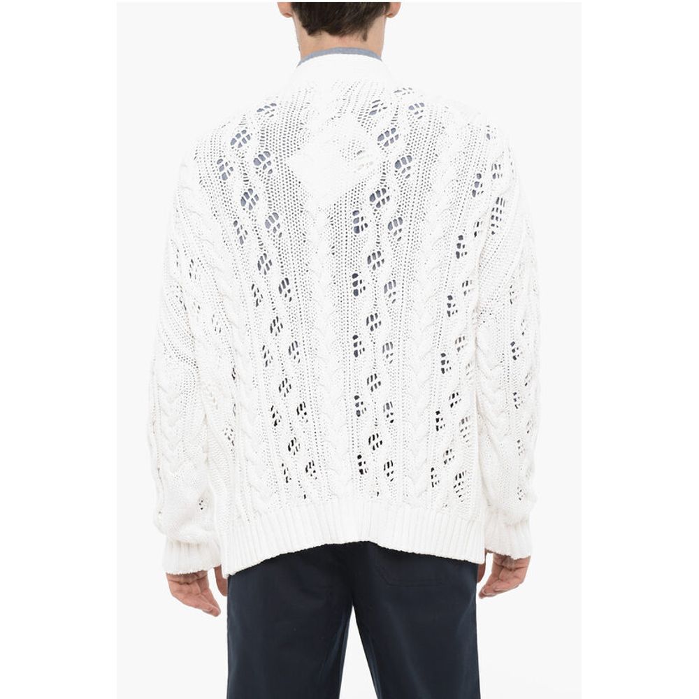 1989 Studio V-Neck Cable Knit Cardigan