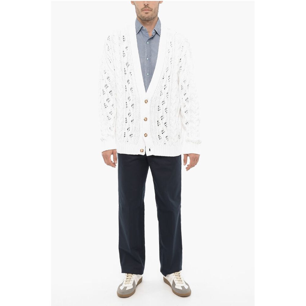 1989 Studio V-Neck Cable Knit Cardigan