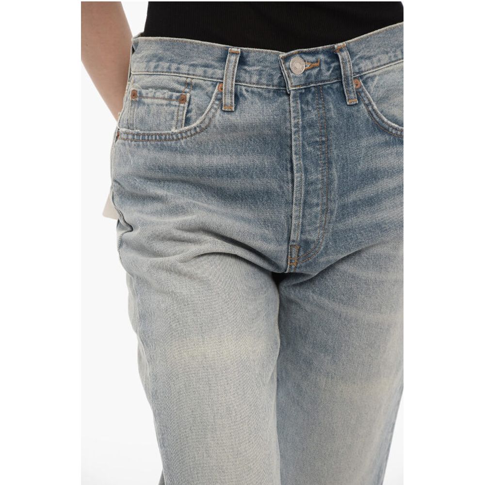RE/DONE Straight Leg Jeans with Ankle Slit 20cm