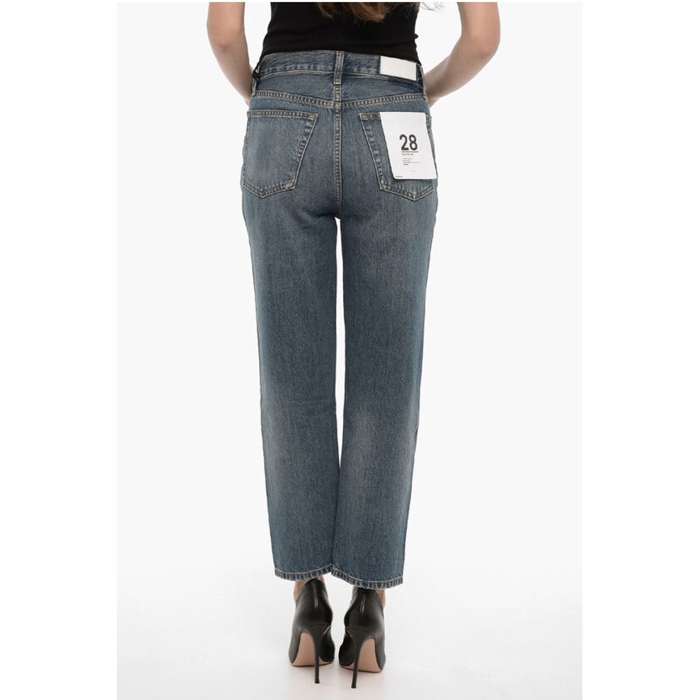 RE/DONE High-Waisted Straight Leg 70s STOVE PIPE Jeans 18cm