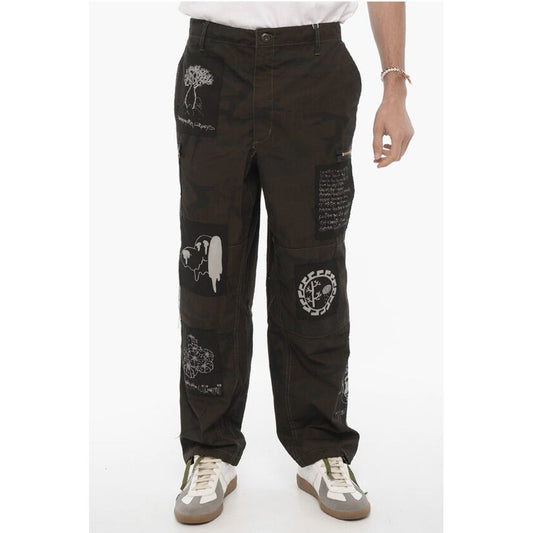Westfall Printed Camouflage Motif Cargo Pants