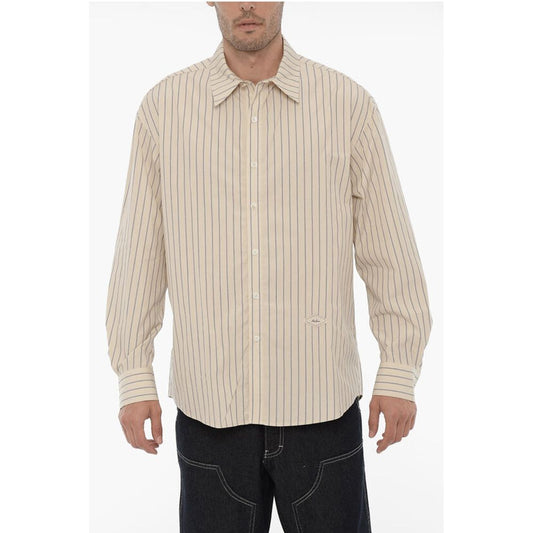 Ader Error Awning Striped Poplin Cotton Shirt