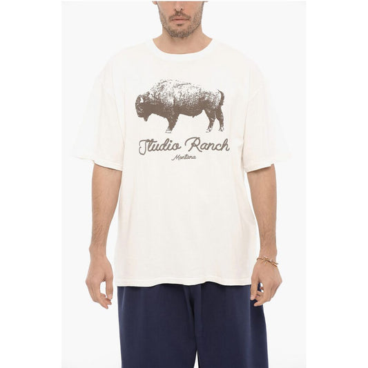 1989 Studio Front Printed STUDIO RANCH Crew-neck T-Shirt