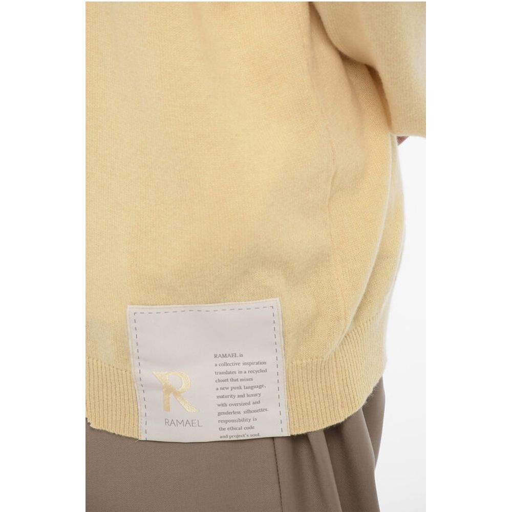 Vintage Effect Cashmere Blend Crew-neck Sweater