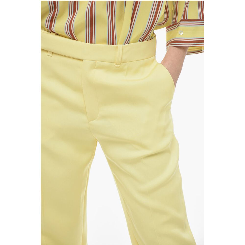 Chloé Silk High-waisted Pants with Pleats