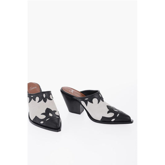 Sonora Suede ROSEDALE Western Mules Heel 8cm
