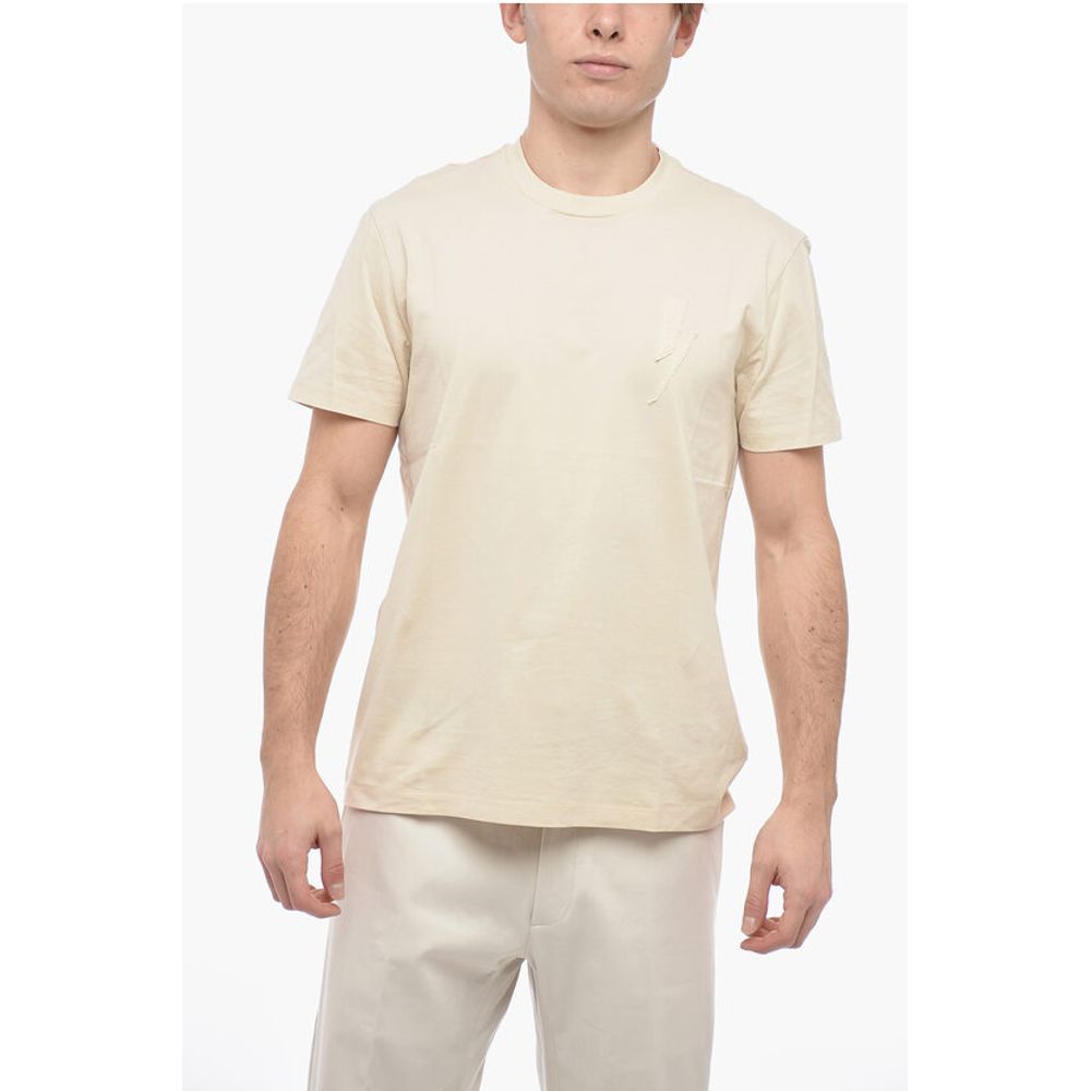 Neil Barrett Slim Fit BOLT BADGE T-Shirt with Logo Patch