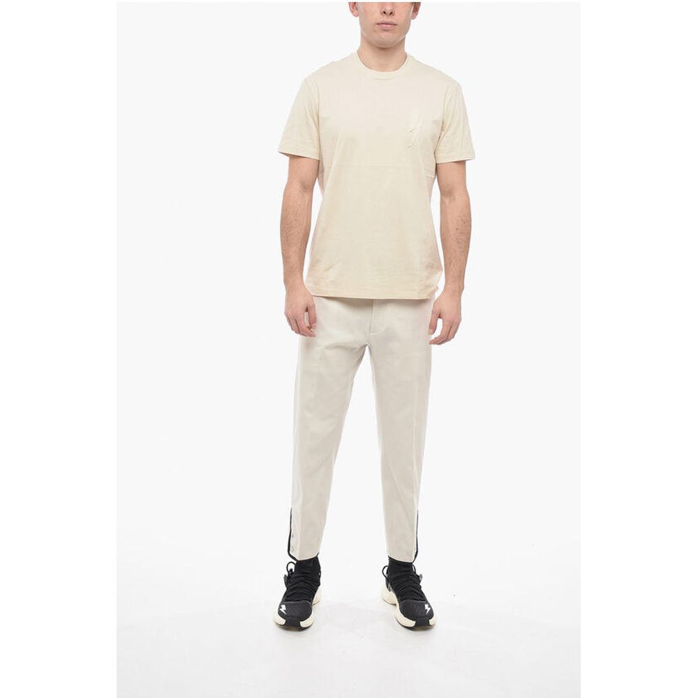 Neil Barrett Slim Fit BOLT BADGE T-Shirt with Logo Patch