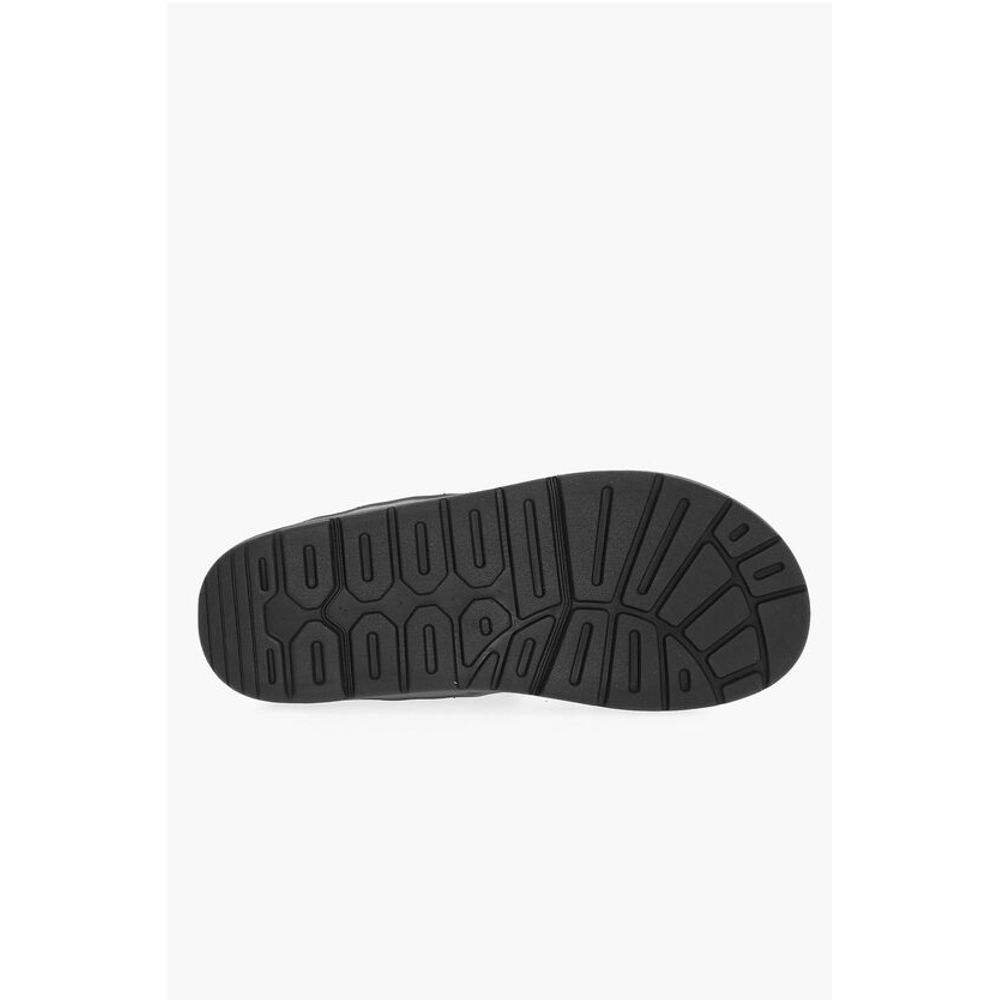 Neil Barrett LI-NING Solid Color Double-Buckle Sandals with Socks
