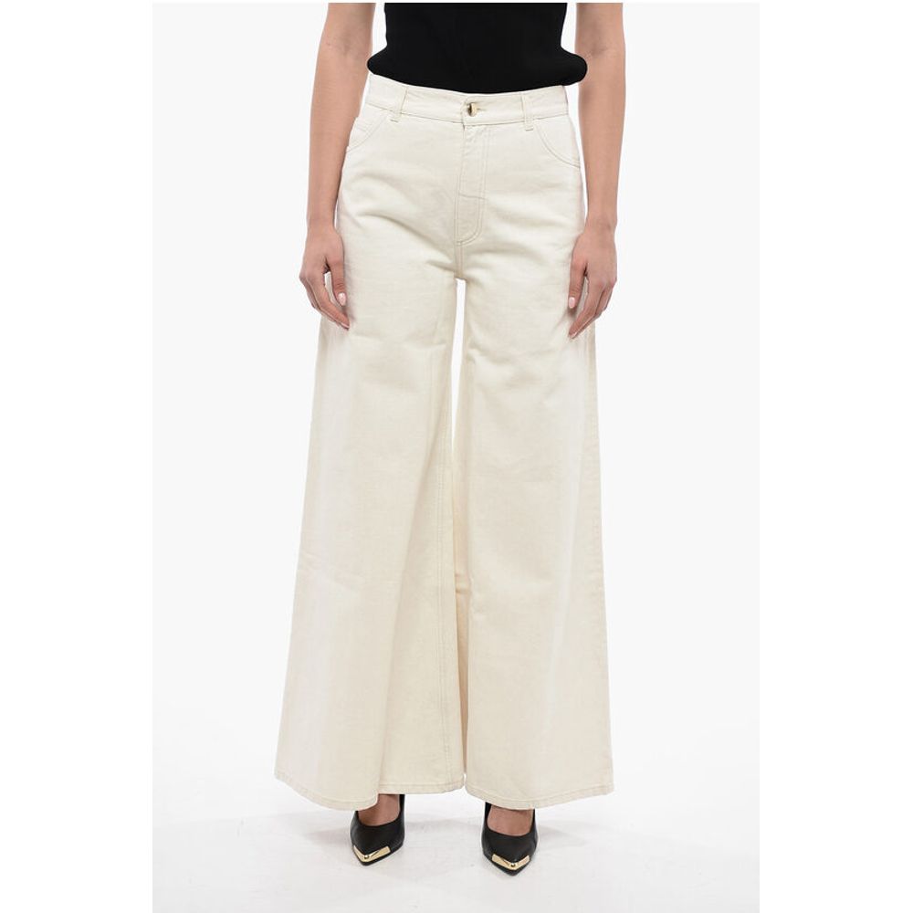 Chloé 5 Pocket Cotton Blend Palazzo Pants