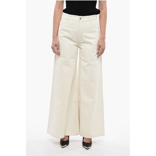 Chloé 5 Pocket Cotton Blend Palazzo Pants