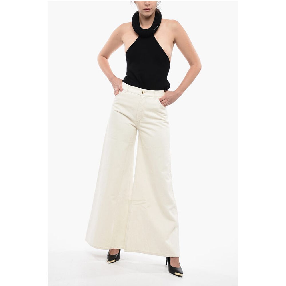 Chloé 5 Pocket Cotton Blend Palazzo Pants