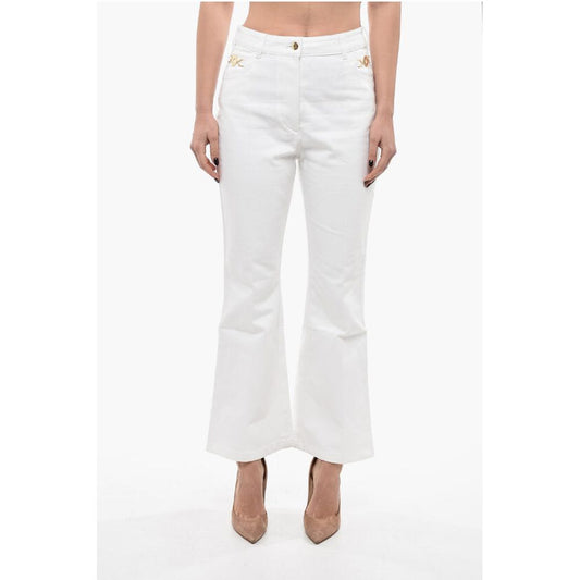 Patou Flare Fit Jeans With Jewel Details 28cm