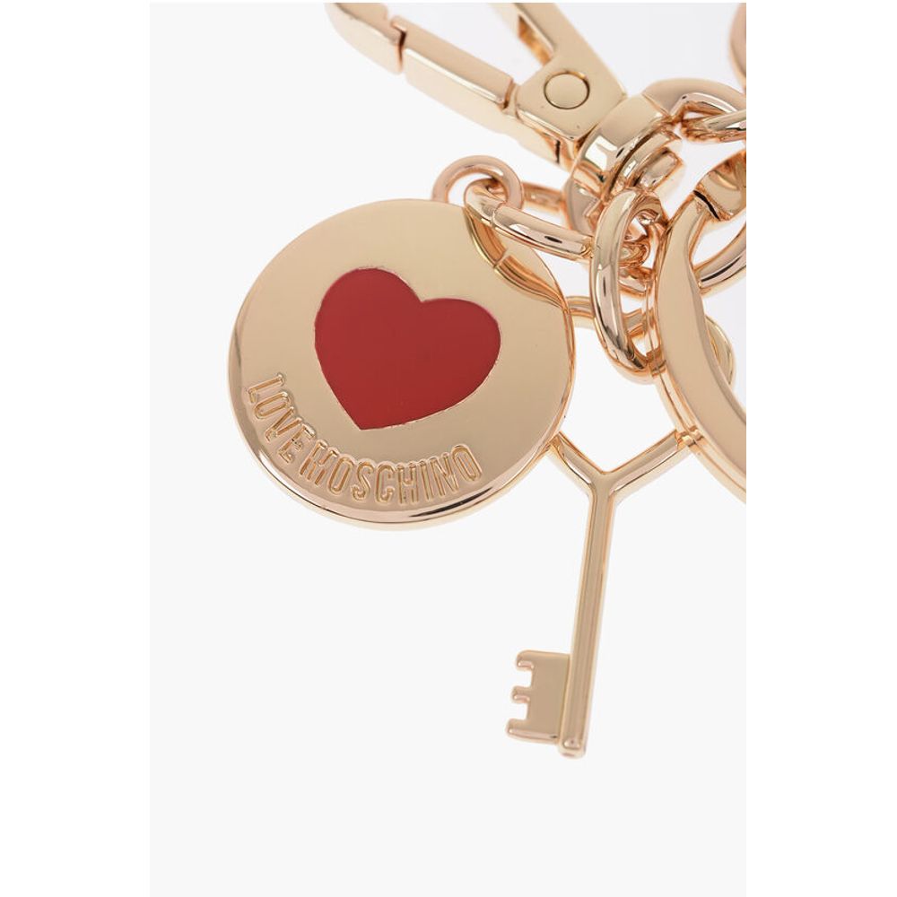 Moschino LOVE Metal Keyring with Charms