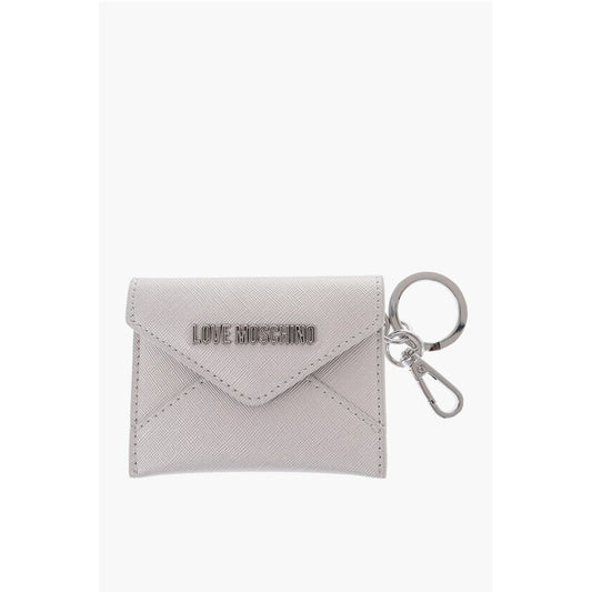 Moschino LOVE Saffiano Faux Leather Envelope Keyring