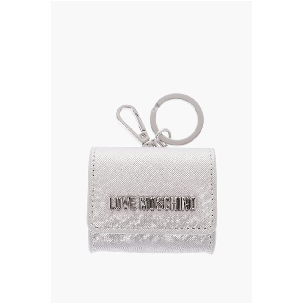 Moschino LOVE Saffiano Faux Leather Coin Purse with Key Holder