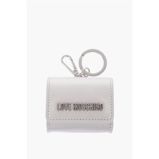 Moschino LOVE Saffiano Faux Leather Coin Purse with Key Holder