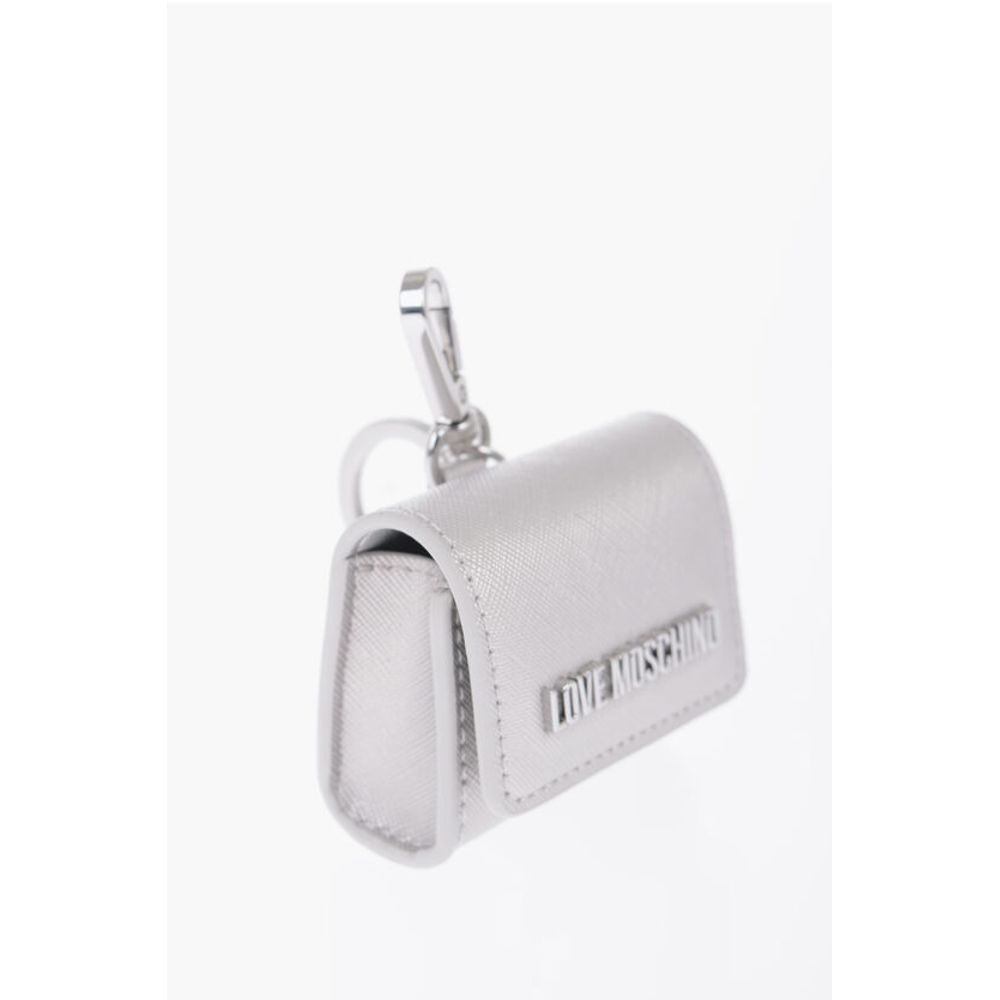 Moschino LOVE Saffiano Faux Leather Coin Purse with Key Holder
