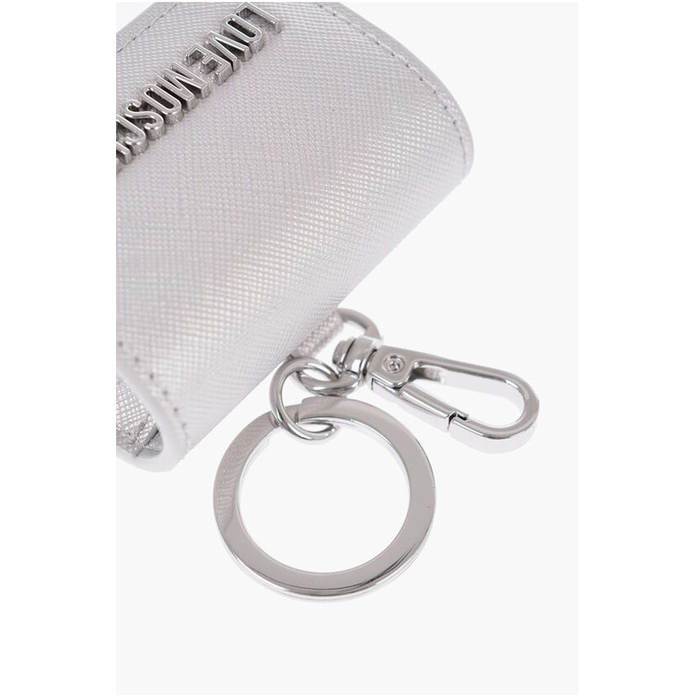 Moschino LOVE Saffiano Faux Leather Coin Purse with Key Holder