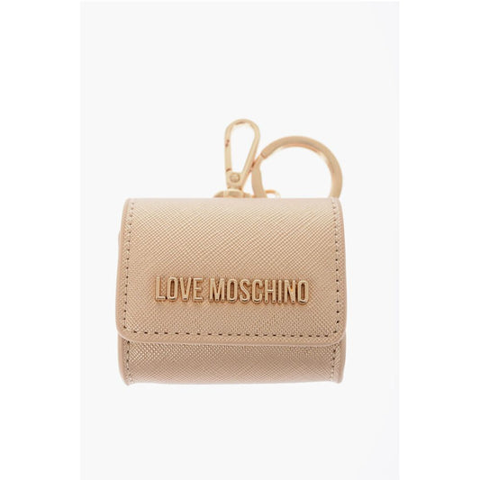 Moschino LOVE Saffiano Faux Leather Coin Purse with Key Holder