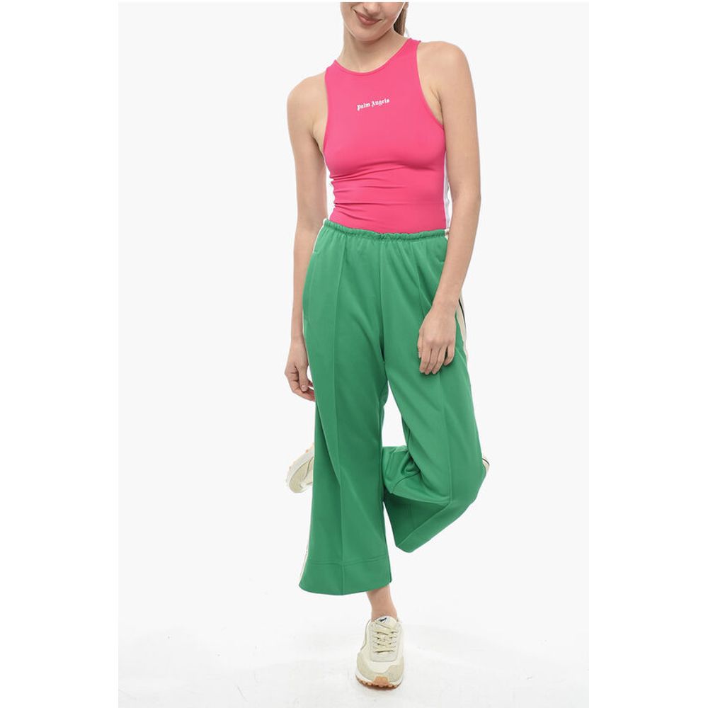 Palm Angels Track Flared Pants with contrasting side bands