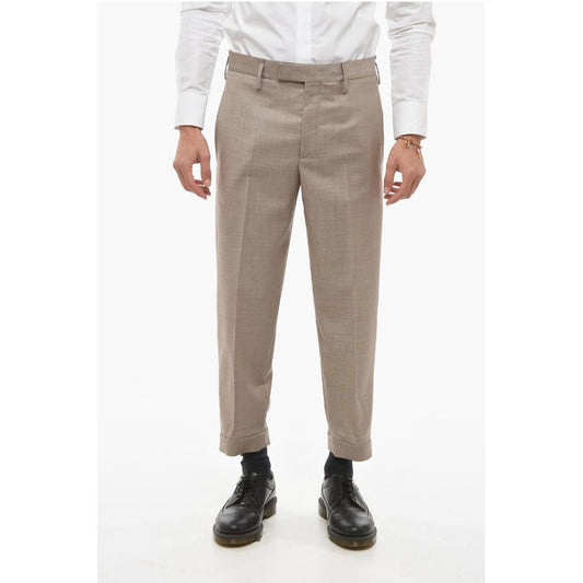 Neil Barrett Hopsack Slim Pants with Metal Application