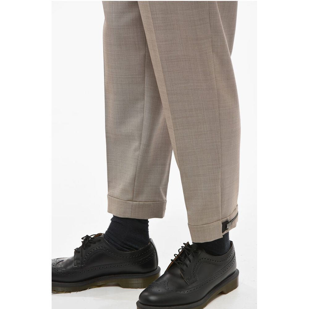 Neil Barrett Hopsack Slim Pants with Metal Application