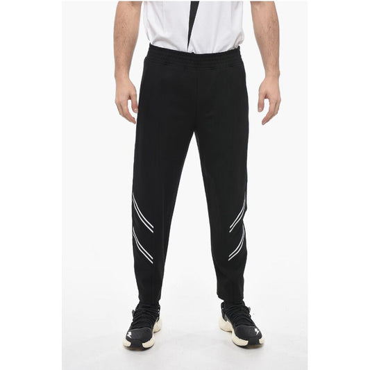 Neil Barrett Contrasting Band REM + VARSITY Sweatpants