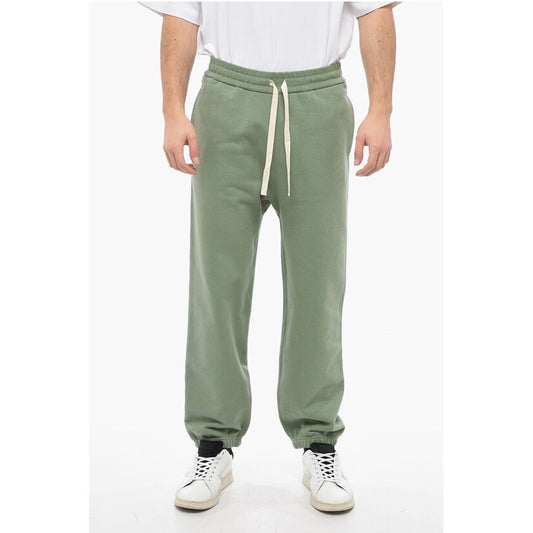 Jil Sander Brushed Cotton Joggers with Drawstring