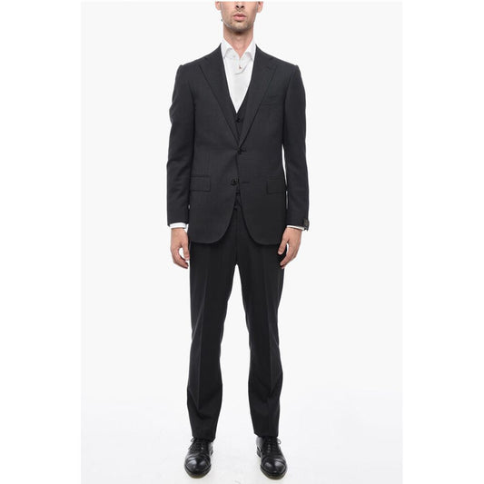 Corneliani Virgin Wool LEADER Suit with Flap Pockets
