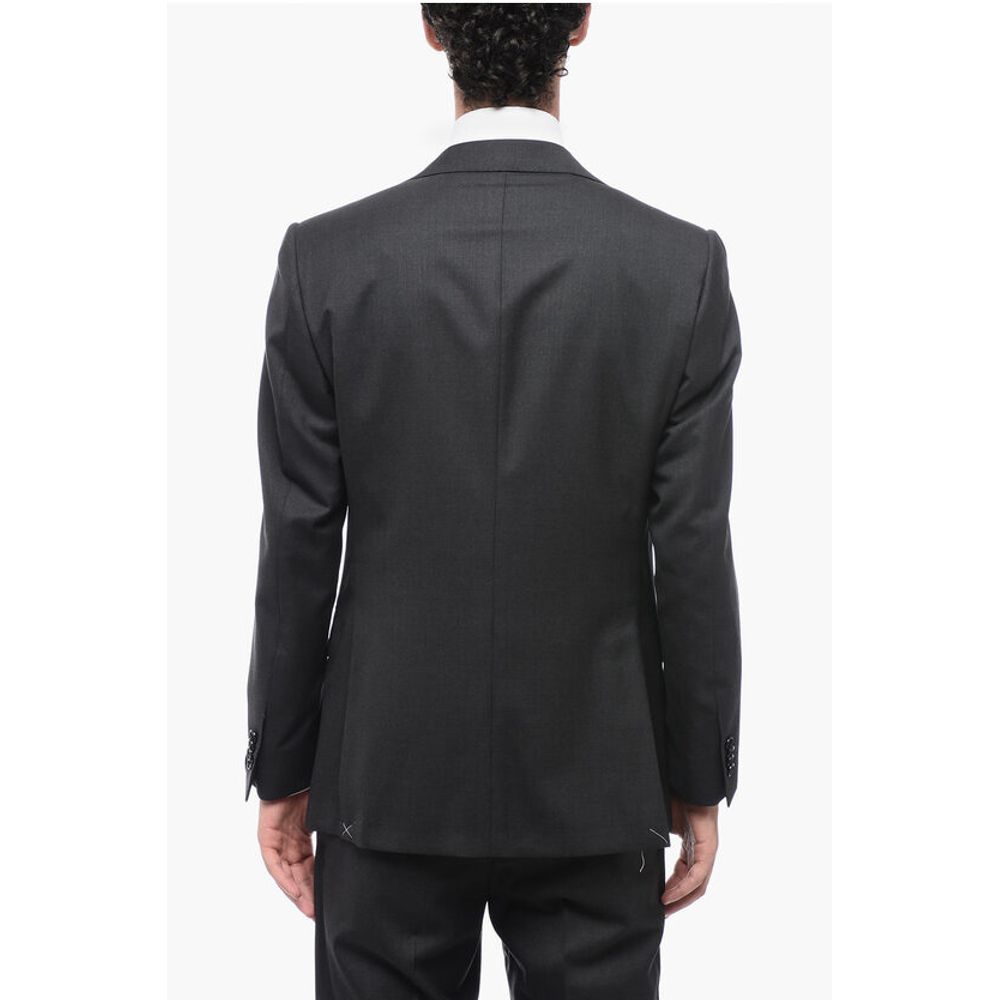 Corneliani Virgin Wool LEADER Suit with Flap Pockets