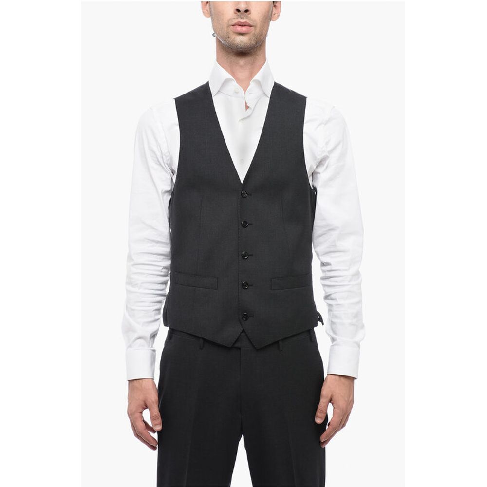 Corneliani Virgin Wool LEADER Suit with Flap Pockets