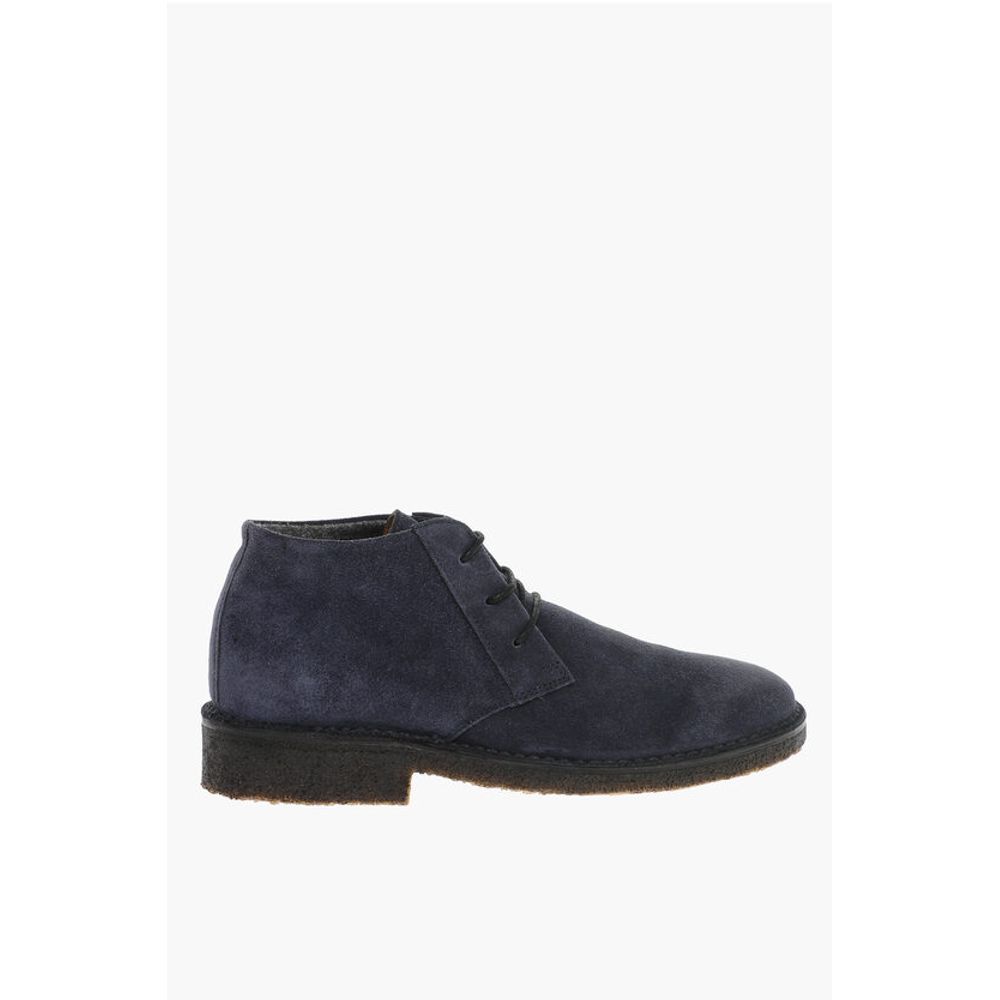 Corneliani ID Wool Lined Suede Desert Boots
