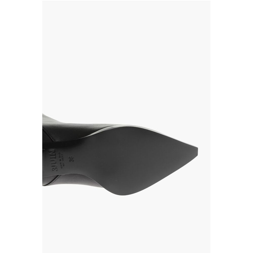 3Juin Over-the-Knee Leather Boots with Point Toe