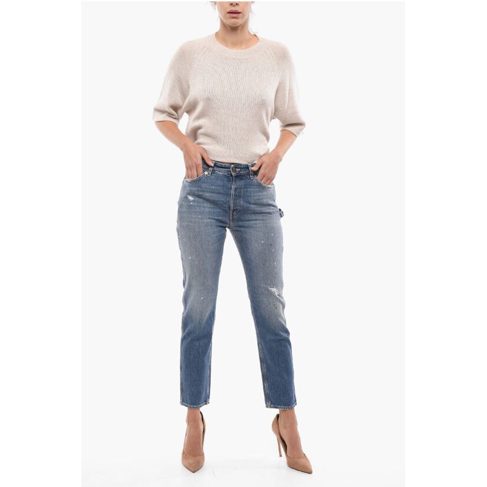 Washington Dee Cee Frayed Hem Cropped Jeans 16cm