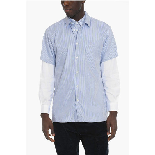 Comme Des Garçons SHIRT Awnin Striped Double Shirt with Breast Pocket