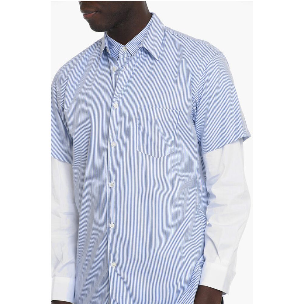 Comme Des Garçons SHIRT Awnin Striped Double Shirt with Breast Pocket